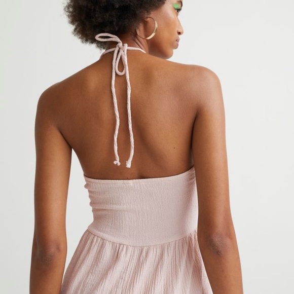 H&M | Crinkled Halterneck Dress Sz S - Picture 2 of 5